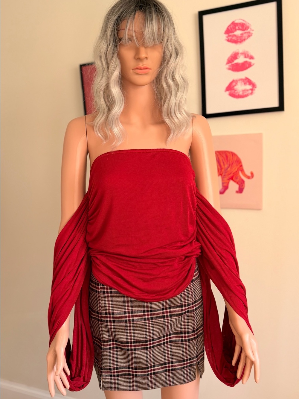 MARELLA VIRAL ALYSSA INFINITY TOP - Red- Size Medium